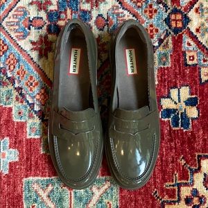 Hunter Gloss Penny Loafters